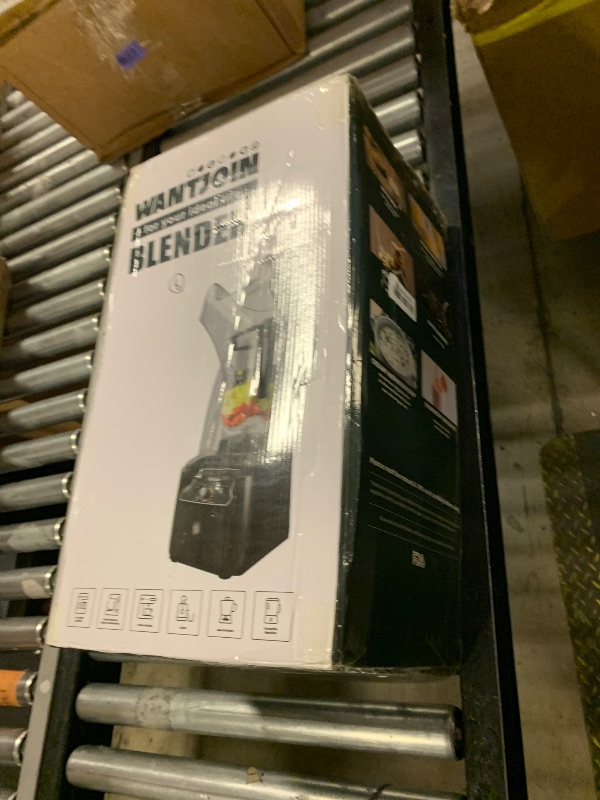 Photo 1 of WantJoin Professional Commercial Blender With Shield Quiet Sound Enclosure 2200W Industries Strong and Quiet Professional-Grade Power, Self-Cleaning, Black
