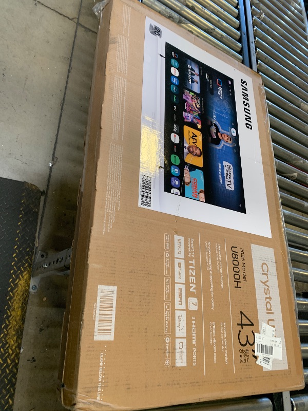 Photo 1 of Samsung 43-Inch Class Crystal UHD U8000H Series Samsung Vision AI Smart TV (2026 Model, 43U8000H) Crystal Processor 4K, Endless Free Content, Motion Xcelerator, Color Booster, Alexa Built-in