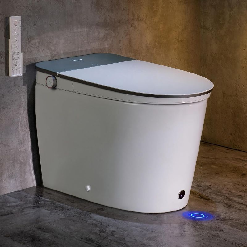 Photo 1 of Casta Diva Smart Toilet with Bidet Built in, Auto Open/Close Lid, 1000g MaP Flush, Heated Comfort Seat & Foam Dispenser, Foot Sensor, Bidet Toilet with Tank (CD-K030PRO)