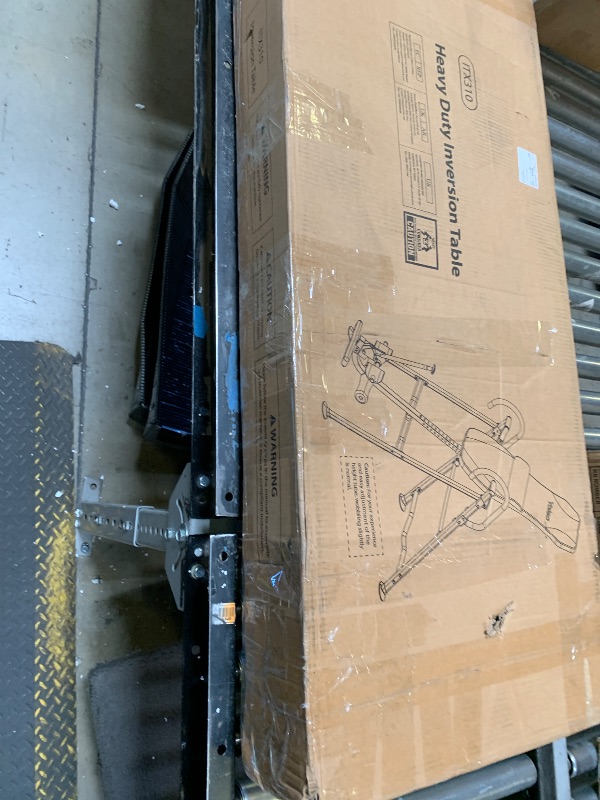 Photo 1 of YOLEO Gravity Inversion Table for Back Pain Relief 2026 New Inversion Table w/Heat and Massage Lumbar pad Back Stretcher Machine 300 lbs