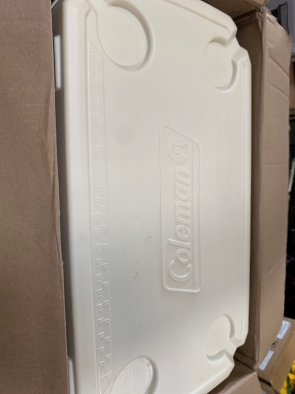 Photo 1 of Coleman Classic Series Insulated Portable Cooler, Leak-Resistant Outdoor Hard Cooler Keeps Ice up to 5 Days, 62 Quart, Desert Sand