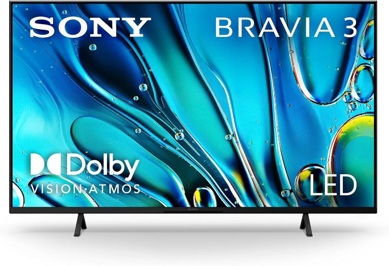 Photo 1 of Sony 50-Inch Class 4K Ultra HD BRAVIA 3 LED Smart TV with Google TV, Dolby Vision HDR, and Exclusive Features for PlayStation®5 (K-50S30)