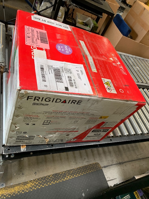 Photo 1 of Frigidaire 12,000 BTU Window Air Conditioner with Remote Control, Cools Up to 550 Sq. Ft., Quiet Operation, Eco Mode, 3 Fan Speeds, Auto Restart, White