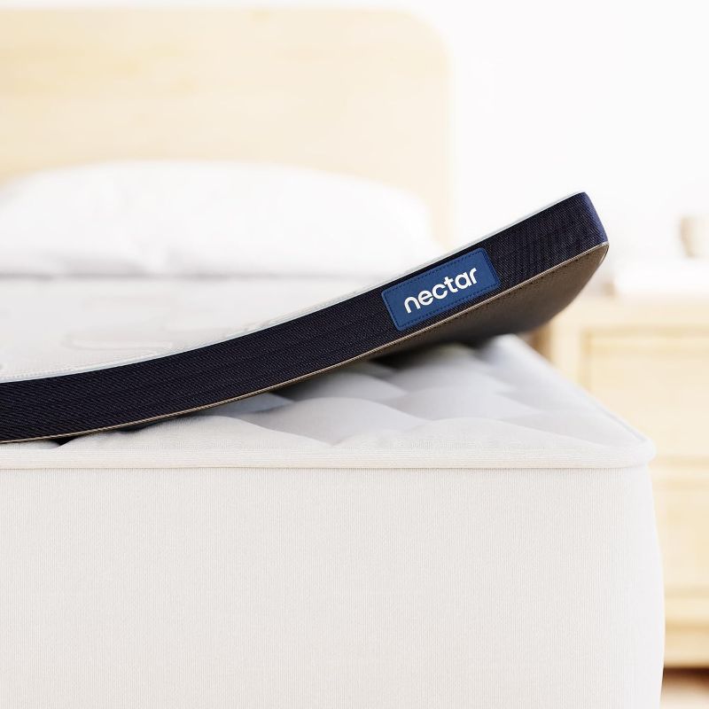 Photo 1 of Nectar Soft Mattress Topper - California King - 2" Gel Memory Foam Mattress Topper - Breathable & Comfortable - Back Pain Relief - Cooling Comfort, Enhanced Support, and Spine Alignment