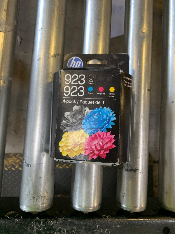 Photo 1 of HP 923 Black, Cyan, Magenta, Yellow Ink Cartridges (4-Pack) | Works with OfficeJet 8120, Pro 8130 Series | 6C3Y6LN