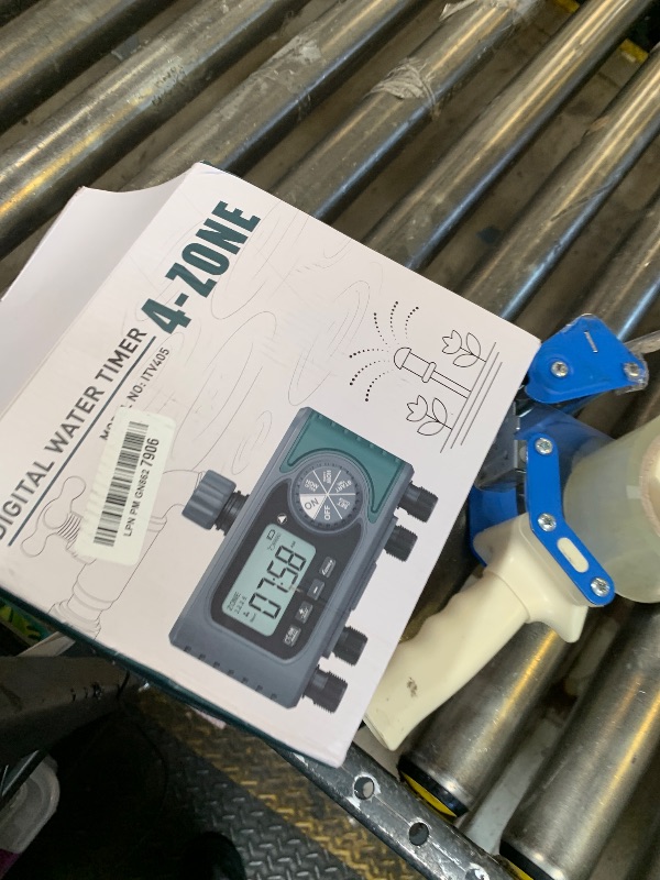 Photo 1 of Sprinkler Timer for Outdoor Hose Faucet 4 Zone, Programmable Hose Timer with Rain Delay/Manual/Automatic Watering System, Water Timers for Garden Hose, Digital Drip Irrigation for Yard Lawn Outdoor