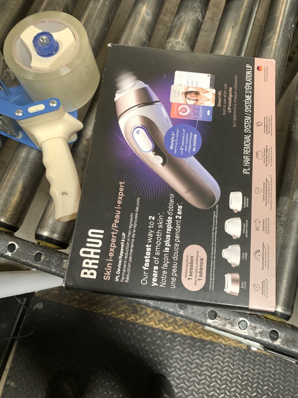 Photo 1 of Braun Skin i-Expert Smart IPL PL7219 at Home Laser Hair Removal for Women and Men with App, Premium Pouch, Venus Razor, 2 Smart Heads, Facial Trimmer