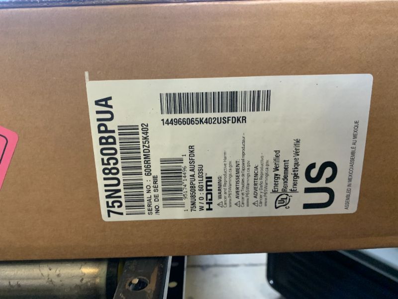 Photo 1 of LG 75-Inch Class Nano AI 4K NU85 Series Smart TV w/AI Sound Pro, HDR10, AI 4K Super Upscaling, Filmmaker Mode, Wow Orchestra, Compatible with Alexa (75NU850BPUA, 2026)