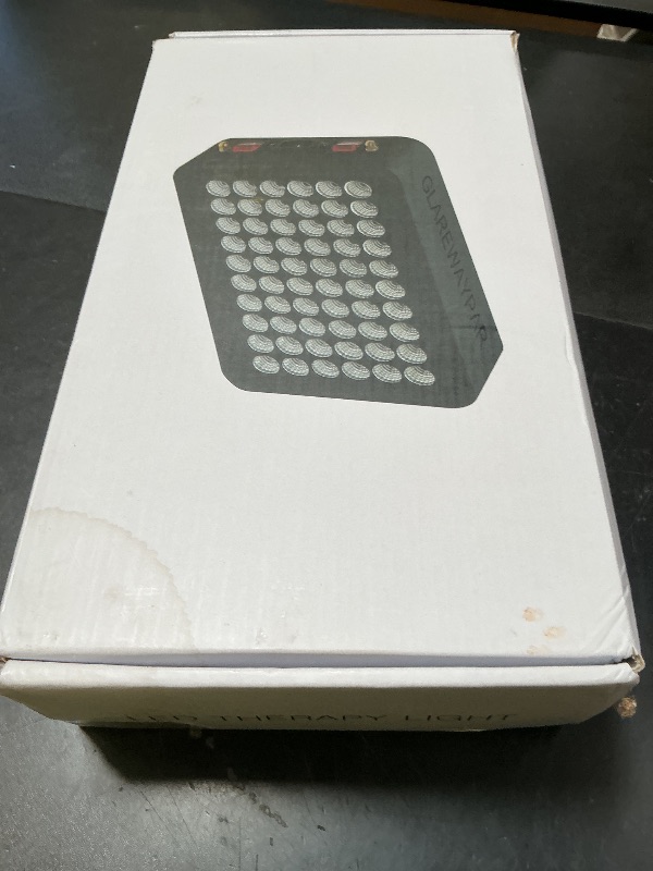 Photo 1 of Red Light Therapy Panel, Near Infrared Light Therapy Device with 120 LEDs (60pcs 660nm and 60pcs NIR 850nm), High Power for Body, Face at Home, Black