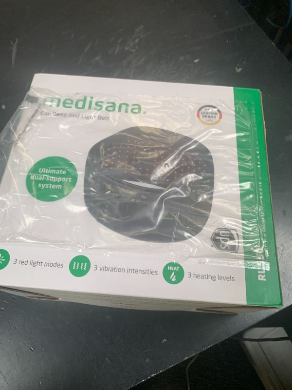 Photo 1 of Medisana Red Light Therapy for Body, Upgraded 3-in-1 Cordless Red Light Therapy Belt with 3-Mode Red Light, Vibration & Heating, Adjustable Fit 660nm/850nm Infrared Red Light Therapy for Back Pain