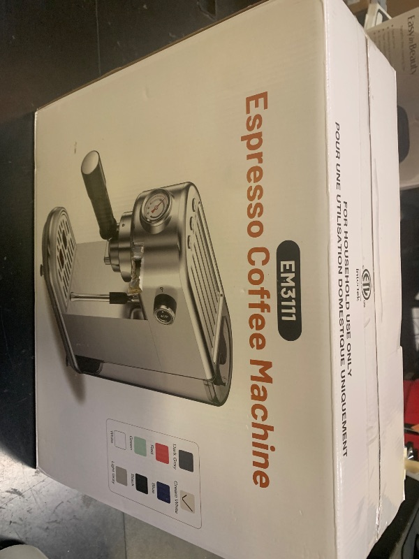 Photo 1 of atatix 20 Bar Espresso Machine with Milk Frother, Compact Espresso Maker, Stainless Steel Coffee Machine with Precise Temp Control & 44oz Removable Water Tank for Latte, Cappuccino, Creamy White