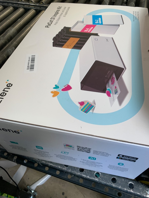 Photo 1 of Liene PixCut S1 Inspire Kit - All-in-One Color Sticker Printer & Cutting Machine, Thermal Dye-Sublimation Photo Printer, 300 DPI, Color Label Maker with 180 Sheets (36 Photo + 144 Sticker Paper)