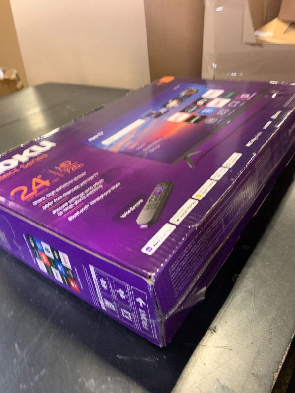 Photo 1 of Roku Smart TV – 24-Inch Select Series, 720p HD TV – Roku TV with Voice Remote – Flat Screen LED Television with Wi-Fi for Streaming Live Local News, Sports, Family Entertainment