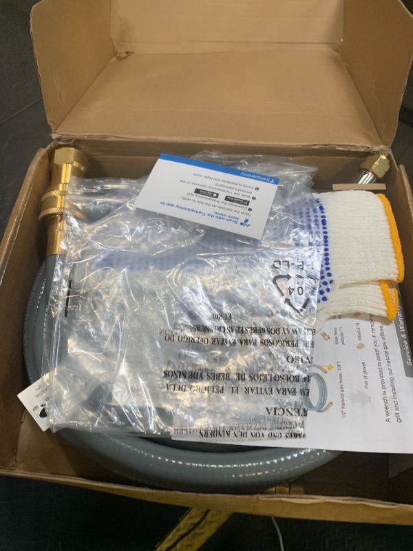 Photo 1 of from Propane to Natural Gas Conversion Kit Compatible with Weber Genesis, Genesis II, Spirit, Spirit II, Convert LPG Grills to NG, Includes 10FT 1/2" Hose, Orifices and Natural Gas Regulator