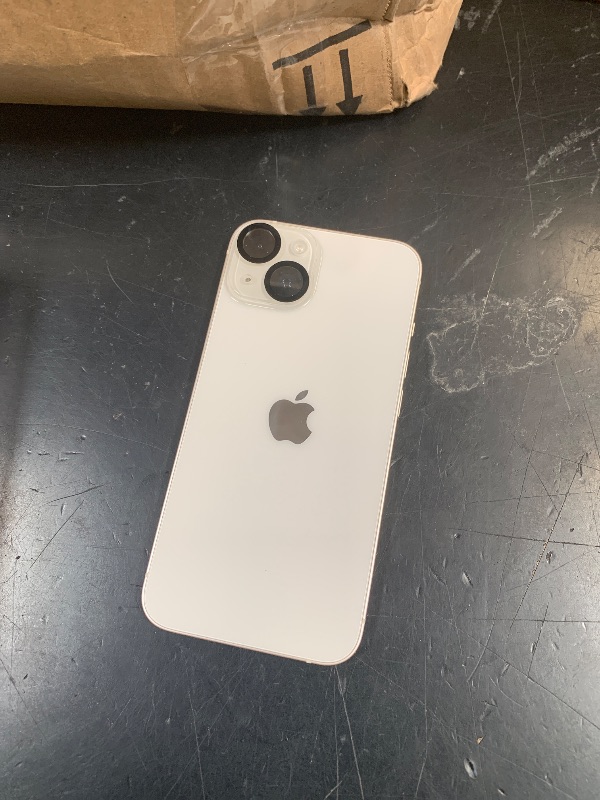 Photo 1 of Apple iPhone 14, 128GB, Starlight - Unlocked (Renewed)