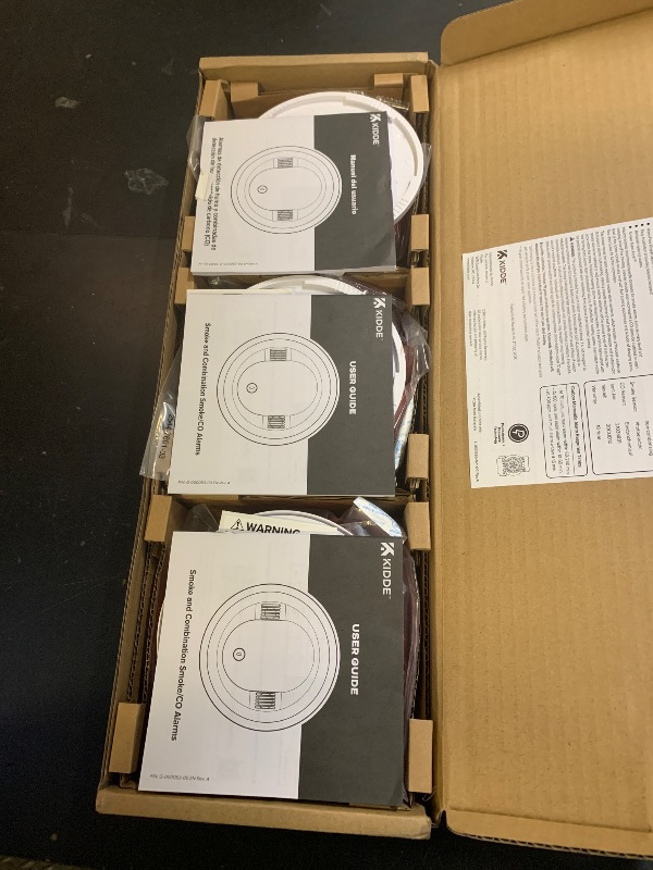Photo 1 of Kidde  And Carbon Monoxide Detector, 10-Year Battery Powered, LED Status Lights, 85 dB Alarm, 5-inches, 30CUD10, 3 Pack