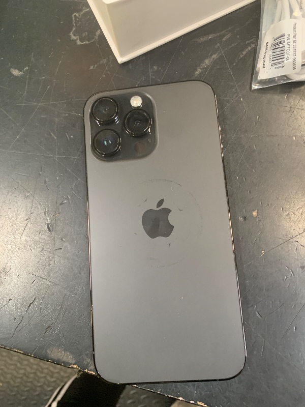 View 3 of Apple iPhone 14 Pro Max, 128GB, Space Black - Unlocked (Renewed)