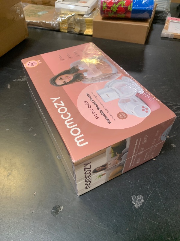 Photo 1 of Momcozy Breast Pump S12 Pro Quick, Hands-Free Wearable & Wireless Pump, with DoubleFit Hybrid Flange, 3 Modes & 9 Levels Electric Pump Portable, Smart Display, 24mm Flange, 2 Count, Cozy White (FACTORY SEALED)