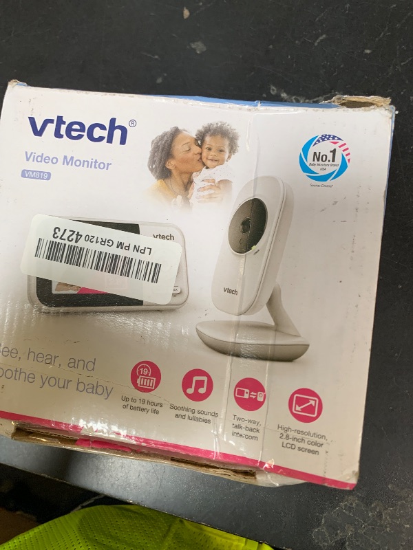 Photo 1 of VTech VM819 Baby Monitor with Camera — No WiFi, No Subscription | 19Hr Battery, 1000ft Range, Night Vision, 2-Way Talk, Temperature Sensor, 2.8" Screen
