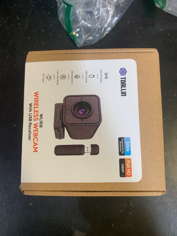 Photo 1 of TOALLIN 1080P HD Wireless Webcam for PC, Built-in Noise-Canceling Microphone, Wireless Computer Camera for Video Conferencing, Live Streaming and Online Video Calls
