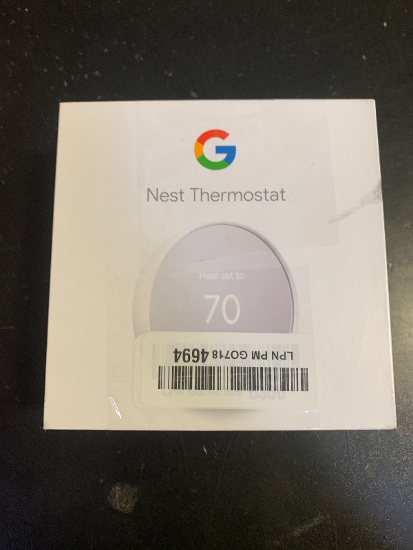 Photo 1 of Google Nest Thermostat - Smart Thermostat for Home - Programmable Wifi Thermostat - Snow