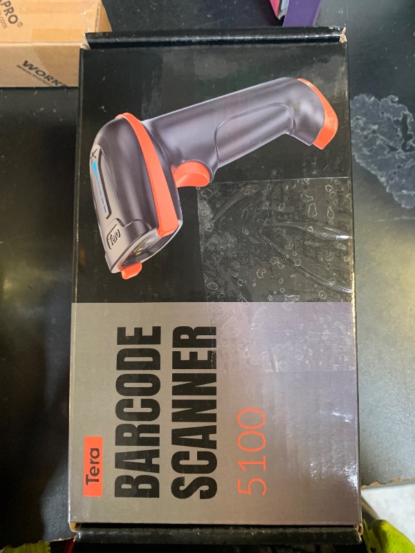 Photo 1 of Tera Barcode Scanner Wireless 1D Laser Cordless Barcode Reader with Battery Level Indicator, Versatile 2 in 1 2.4Ghz Wireless and USB 2.0 Wired
