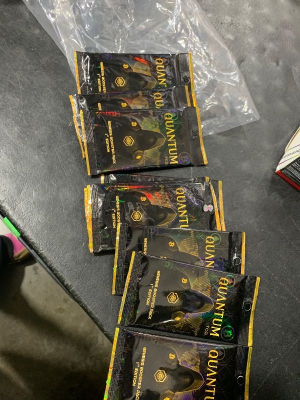 Photo 1 of Quantum TCG Genesis Edition - Limited Release - 140 Collectible Trading Cards - Rare Bitcoin & Crypto Reward Cards - Trading Card Game Booster Box- Gifts for Cryptocurrency & Blockchain Fans