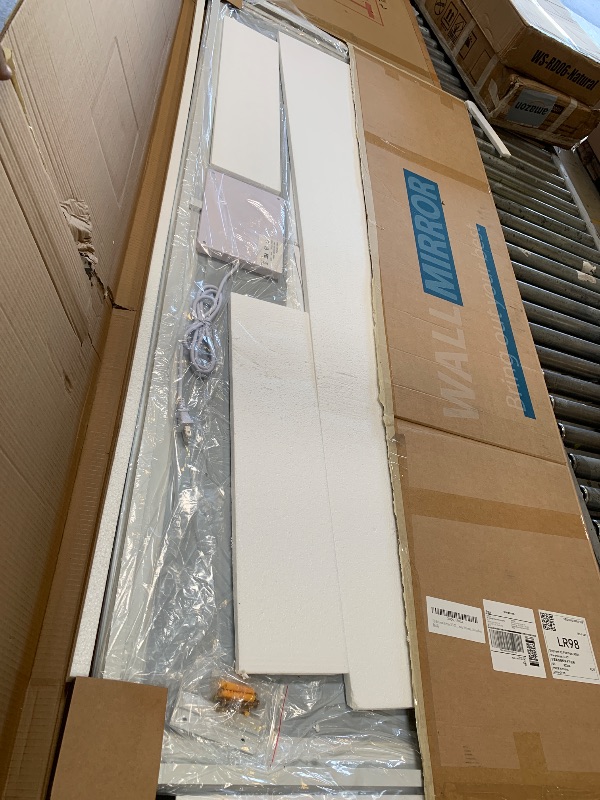 Photo 1 of LED Bathroom Mirrors 32"x72" Bathroom Mirror with Lights for Wall, Backlit + Front Lit, 3 Colors, Anti-Fog, Dimmable Brightness for Vanity,Bathroom, Entryway, Living Room
