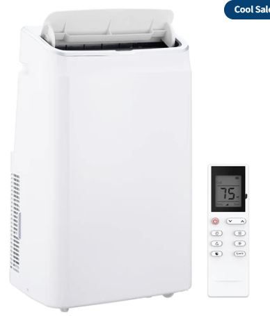 Photo 1 of Garvee 14000 BTU Portable Air Conditioners with Remote Control, 3-in-1 Free Standing Cooling AC Unit with Fan & Dehumidifier, Cools Room up to 750 sq.ft, Smart/Sleep Mode, 3 Speed, Auto Swing, 24H Timer (factory sealed) 
