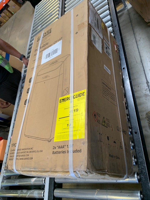 Photo 1 of Garvee 14000 BTU Portable Air Conditioners with Remote Control, 3-in-1 Free Standing Cooling AC Unit with Fan & Dehumidifier, Cools Room up to 750 sq.ft, Smart/Sleep Mode, 3 Speed, Auto Swing, 24H Timer (factory sealed) 
