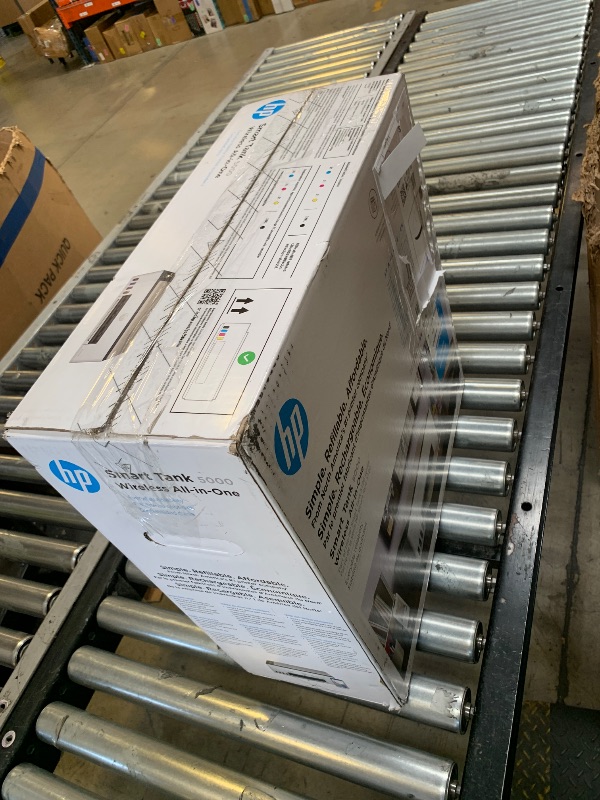 Photo 1 of HP Smart Tank 5000 Wireless All-in-One Ink Tank Printer, Scanner, Copier with 2 Years of Ink Included, Best-for-Home, Cartridge-Free, Refillable and AI-Enabled. (5D1B6A)