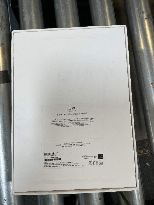 Photo 1 of Apple iPad (10th Generation): with A14 Bionic chip, 10.9-inch Liquid Retina Display, 64GB, Wi-Fi 6, 12MP front/12MP Back Camera, Touch ID, All-Day Battery Life – Silver