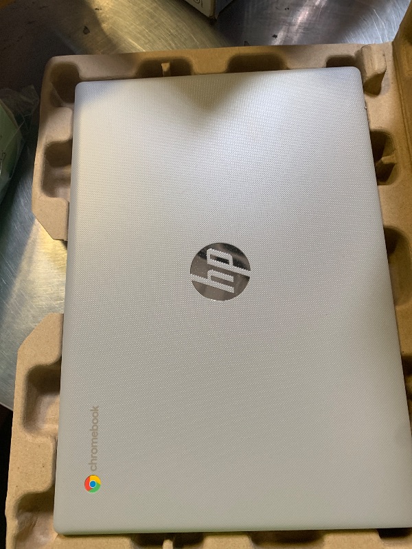 Photo 1 of HP Chromebook 14'' HD Laptop, Student and Business Laptop, Intel Celeron N4500, 4GB RAM, 64GB eMMC, Long Battery Life, Fast Charge, Chrome OS, Gray, 14a-ne1013dx