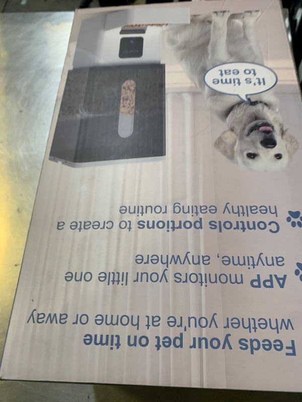 Photo 1 of 12L Large Dog Automatic Feeder with HD 1080P Camera: 50 Cups/20-Day Food Capacity for Travel & Business Trips - Anti-Clog for 2-18mm Large Kibble