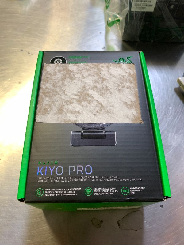 Photo 1 of Razer Kiyo Pro Webcam for Streaming, Gaming, Video Calls: Full HD 1080p 60FPS - Adaptive Light Sensor - HDR Enabled - Wide Angle Lens with Adjustable FOV - Works with OBS, Xsplit, Twitch, Zoom, Teams