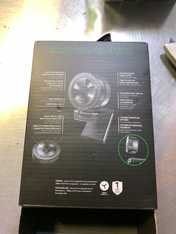 Photo 1 of Razer Kiyo Pro Webcam for Streaming, Gaming, Video Calls: Full HD 1080p 60FPS - Adaptive Light Sensor - HDR Enabled - Wide Angle Lens with Adjustable FOV - Works with OBS, Xsplit, Twitch, Zoom, Teams