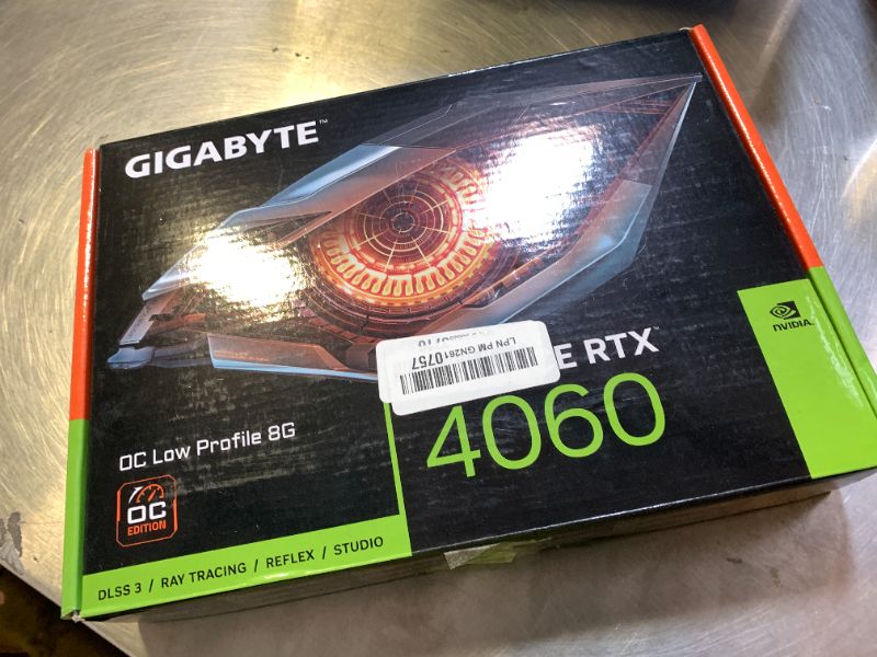 Photo 1 of Gigabyte GeForce RTX 4060 OC Low Profile 8G Graphics Card, 3X WINDFORCE Fans, 8GB 128-bit GDDR6, GV-N4060OC-8GL Video Card