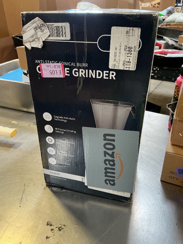 Photo 1 of NON-FUNCTIONAL, PARTS ONLY-----------------------------------------------------SHARDOR Professional Conical Burr Coffee Grinder, Coffee Bean Grinder with 48 Grind Settings for Espresso, Drip & French Press, Upgraded Anti-Static Technology, Precision Timer