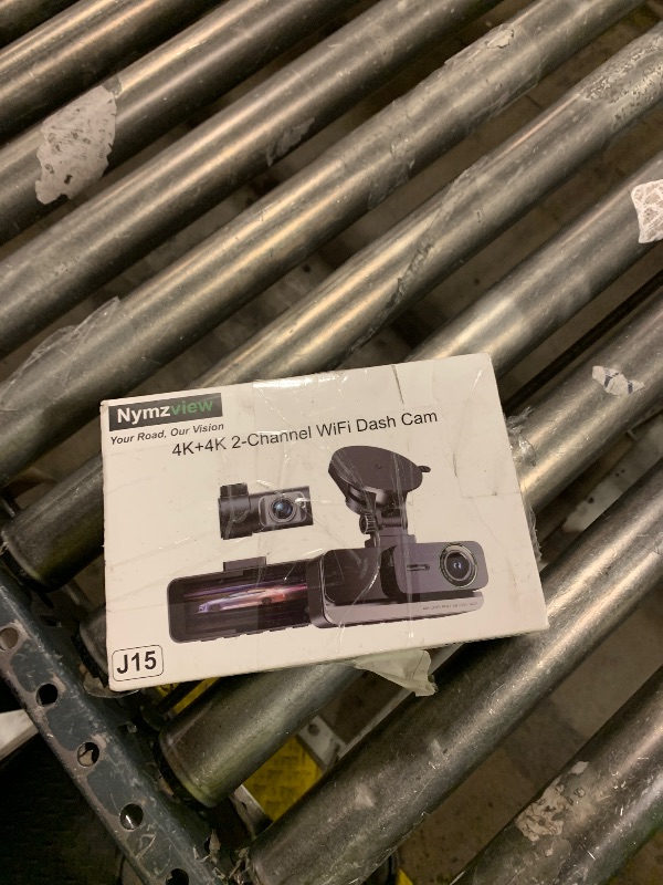 Photo 1 of **USED, INCOMPLETE** 4K+4K Dash Cam Front and Rear, Free 128GB Card Included, 5.8GHz WiFi-20MB/s Fast Download, Dash Camera for Cars with Accurate GPS, G-Sensor, WDR Night Vision, 3.39" IPS Screen, 24H Parking Mode
