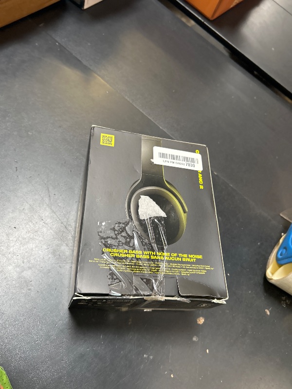 Photo 1 of Skullcandy Crusher ANC 2 Wireless Over-Ear Bluetooth Headphones with Multi-Sensory Bass, Active Noise Cancelling, Up to 60 Hours Battery, Microphone for iPhone Android - True Black