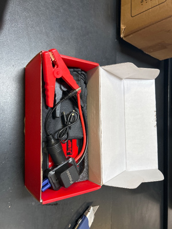 Photo 1 of Jump Starter with Built-in Cable 24000A, Portable Power Bank for 100W Dual-Way Fast Charging,12V SuperSafe Lithium Jump Box, Battery Booster Pack Up to (All Gas/14L Diesel)