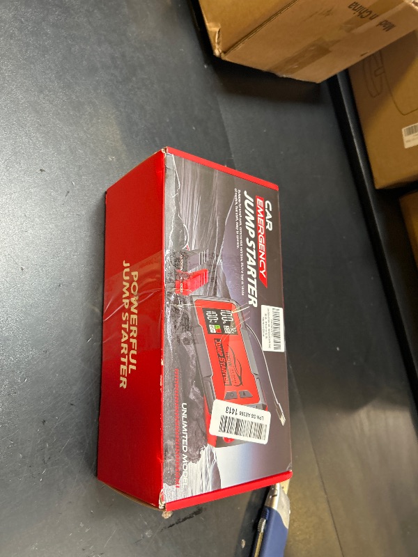 Photo 1 of Jump Starter with Built-in Cable 24000A, Portable Power Bank for 100W Dual-Way Fast Charging,12V SuperSafe Lithium Jump Box, Battery Booster Pack Up to (All Gas/14L Diesel)