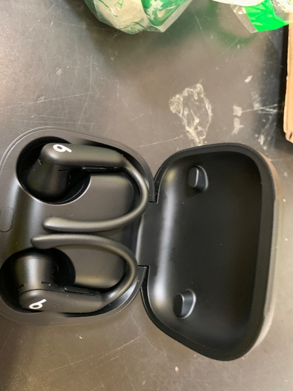 Photo 1 of Beats Powerbeats Pro 2 - Wireless Noise Cancelling Workout Earbuds with Secure- Fit Earhooks, Up to 45-Hour Battery with Charging Case, Sweat & Water Resistant, Heart Rate Monitoring - Jet Black