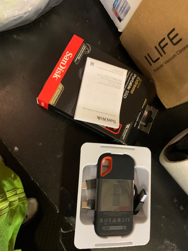 Photo 1 of SANDISK 2TB Extreme Portable SSD (Old Model) - Up to 1050MB/s, USB-C, USB 3.2 Gen 2, IP65 Water and Dust Resistance, Updated Firmware - External Solid State Drive - SDSSDE61-2T00-G25