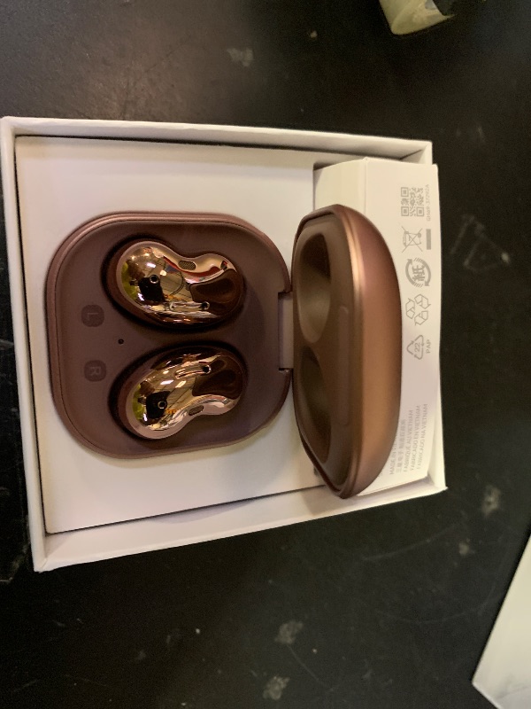 Photo 1 of SAMSUNG Galaxy Buds Live True Wireless Earbuds US Version Active Noise Cancelling Wireless Charging Case Included, Mystic Bronze