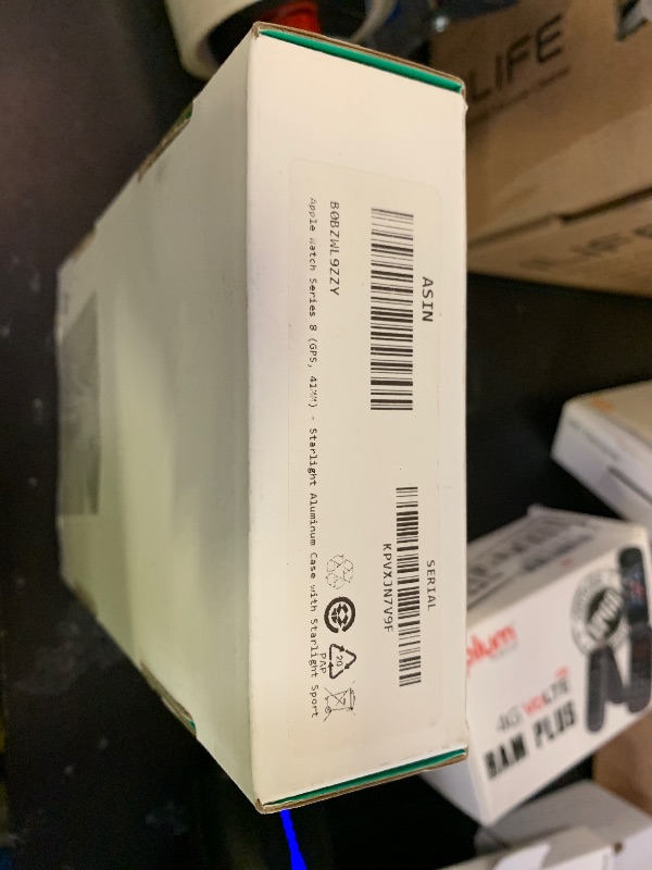Photo 1 of Apple Watch Series 8 (GPS, 41MM) - Starlight Aluminum Case with Starlight Sport Band M/L (Renewed Premium)