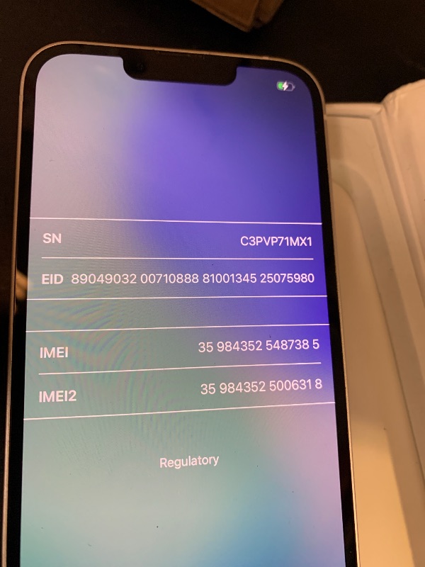 Photo 1 of Apple iPhone 14, 128GB, Purple - Unlocked (Renewed)