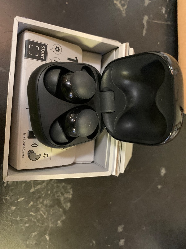 Photo 1 of Sony LinkBuds Fit Truly Wireless Noise Canceling Earbud Headphones, Small & Light with Newly Developed Air Fitting Supporters, Black