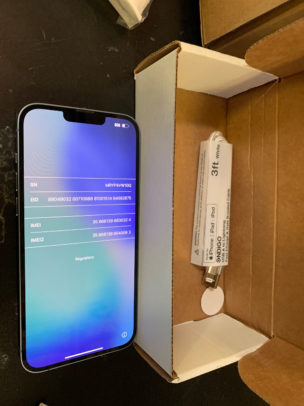 Photo 1 of Apple iPhone 14 Plus, 128GB, Blue - Unlocked (Renewed)