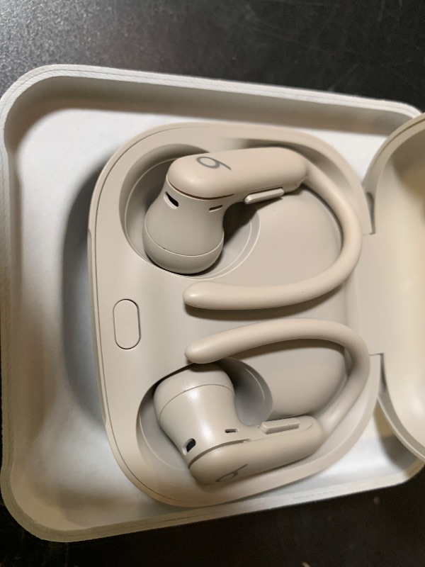 Photo 1 of Beats Powerbeats Pro 2 - Wireless Noise Cancelling Workout Earbuds with Secure- Fit Earhooks, Up to 45-Hour Battery with Charging Case, Sweat & Water Resistant, Heart Rate Monitoring - Quick Sand